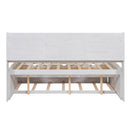 Captain Bed With Built In Bookshelves, 3 Storage Drawers, And Trundle