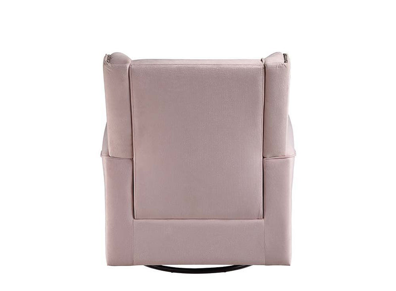 Tamaki - Swivel Chair - Pink Fabric - Atlantic Fine Furniture Inc