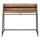 Computer Desk For Home Office, Laptop, Storage Shelves, Marble Look Contemporary & Modern