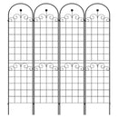 Metal Garden Trellis For Climbing Plants Outdoor Rustproof Plant Support Rose Trellis Netting Trellis