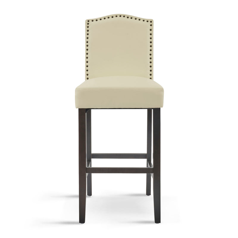 Counter Height Upholstered Bar Stools (Set of 2)