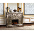 Zabrina - Fireplace - Antique Silver Finish - 49.7" - Atlantic Fine Furniture Inc