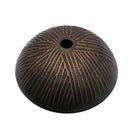 Feather Pattern Amber Vessel Sink With Pop Up Drain, Oval Bathroom Basin - Amber