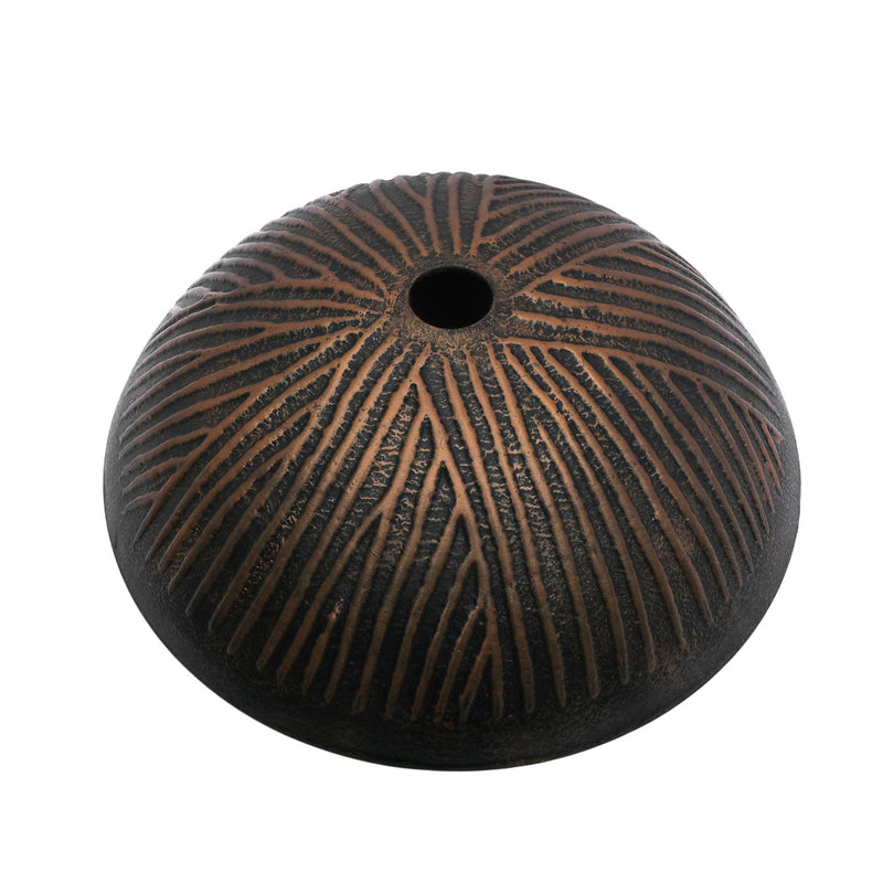 Feather Pattern Amber Vessel Sink With Pop Up Drain, Oval Bathroom Basin - Amber