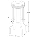 Retro - Upholstered Metal Swivel Bar Stool (Set of 2)