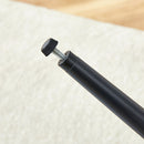 Modern Medieval Style Cushioned Side Chairs Set With Black Metal Legs For Kitchens