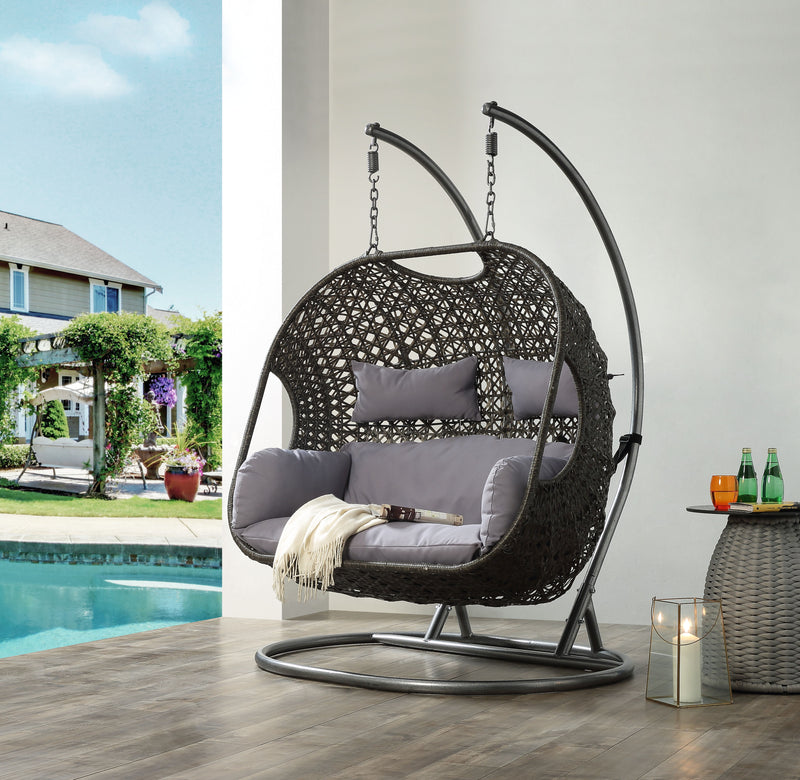 Vasant - Wicker Hanging Chair - Gray