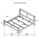 Louis Philippe - Panel Sleigh Bed