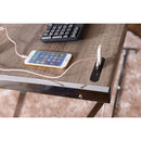 Finis - Desk - Weathered Oak & Chrome - Atlantic Fine Furniture Inc