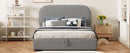 Upholstered Platform Bed With Hydraulic Storage System