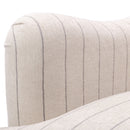 Sylvia - Striped Arm Chair - Natural