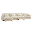 Super Comfort Oversized Modular Sectional Sofa With Movable Ottoman
