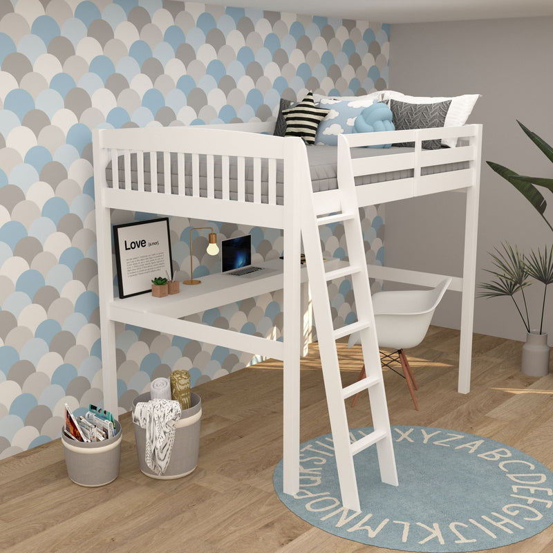Everest - High Loft Bed With Desk And Storage