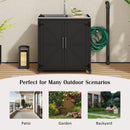 Outdoor Movable Kitchen Sink Patio Modular Kitchen Sink Station With Cabinet For Garden, Patio, Backyard - Matte Black