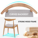 Elegant Dining Chairs With Ergonomic Backrest & Comfort Cushions (Set of 2)