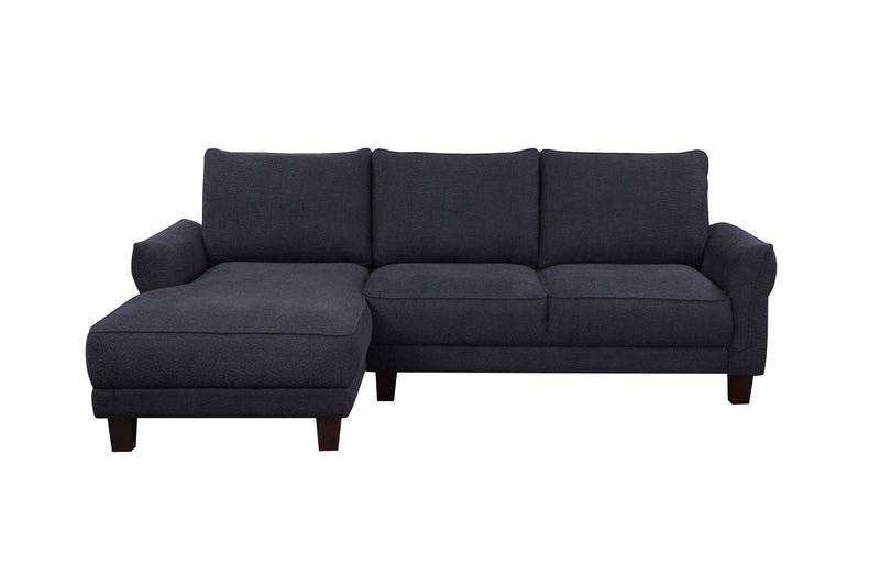 Belle - Sherpa Sectional Sofa With Left-Facing Chaise