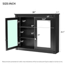 Wall-Mounted Medicine Cabinet With 2 Mirrors, Adjustable Shelves