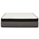 Premium 16" Queen Size Hybrid Mattress In A Box Plush Gel Memory Foam Top With Cooling Technology - Gray / White