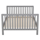 Convertible Crib/Full Size Bed with Changing Table, Gray
