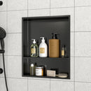 Modern Stainless Steel Shower Niche Double Shelf For Bathroom