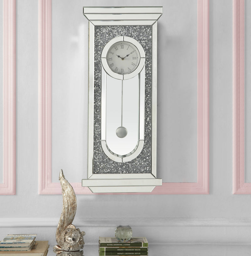 Noralie - Wall Clock - Silver Gray