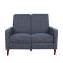 Manville - Contemporary Tufted Loveseat Pushback Recliner