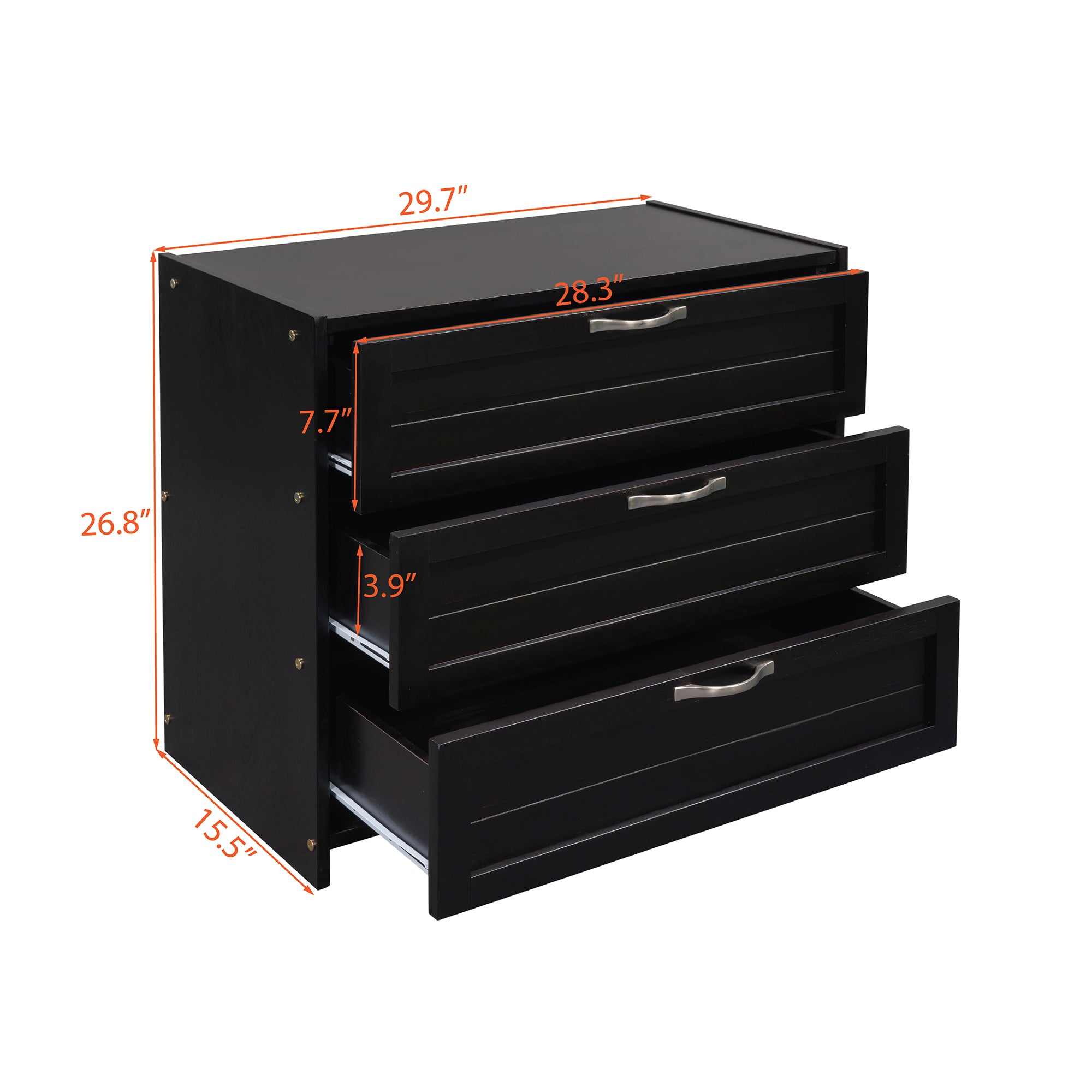 Low Twin Size Loft Bed with Cabinets, Shelves and Slide - Espresso(OLD SKU :LP000503AAP) - Atlantic Fine Furniture Melbourne FL