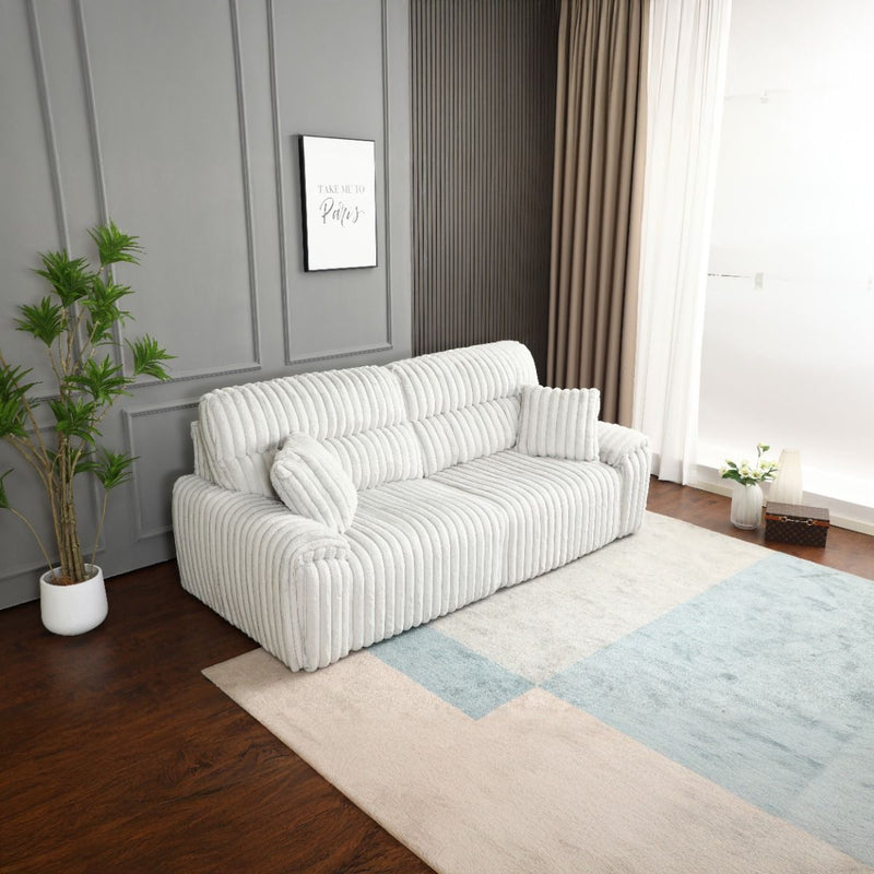 Jaya - Power Motion Sofa With Sleeper & USB Port - Mondo Grey Corduroy