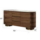 Willene - Server With Ceramic Top - Ceramic Top & Walnut