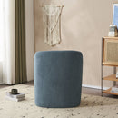 Modern Low Back Accent Upholstered Armless Living Room Chairs, Round Feet