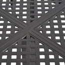 Outdoor Modern Aluminum Dining Table With Woven Accents