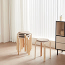 Stackable Round Backless Stools (Set of 4)