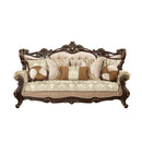 Shalisa - Sofa With 7 Pillows Same Lv01585) - Fabric & Walnut