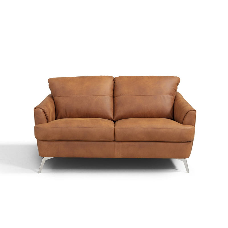 Safi - Loveseat - CapPUchino Leather - Atlantic Fine Furniture Inc