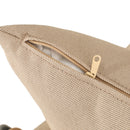 Contemporary Outdoor Patio Chairs With Cushions (Set of 2) - Beige / Black