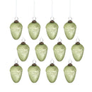Tear Drop Ornament, Decorative Hanging Christmas Tree Ornaments For Holiday Party Decorations (Set of 12)