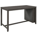 5 Pieces Counter Height Rustic Farmhouse Dining Room Wooden Bar Table Set With 2 Stools And 2 Chairs