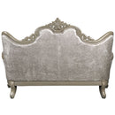 Libertee - Loveseat With 3 Pillows - Beige Fabric & Champagne