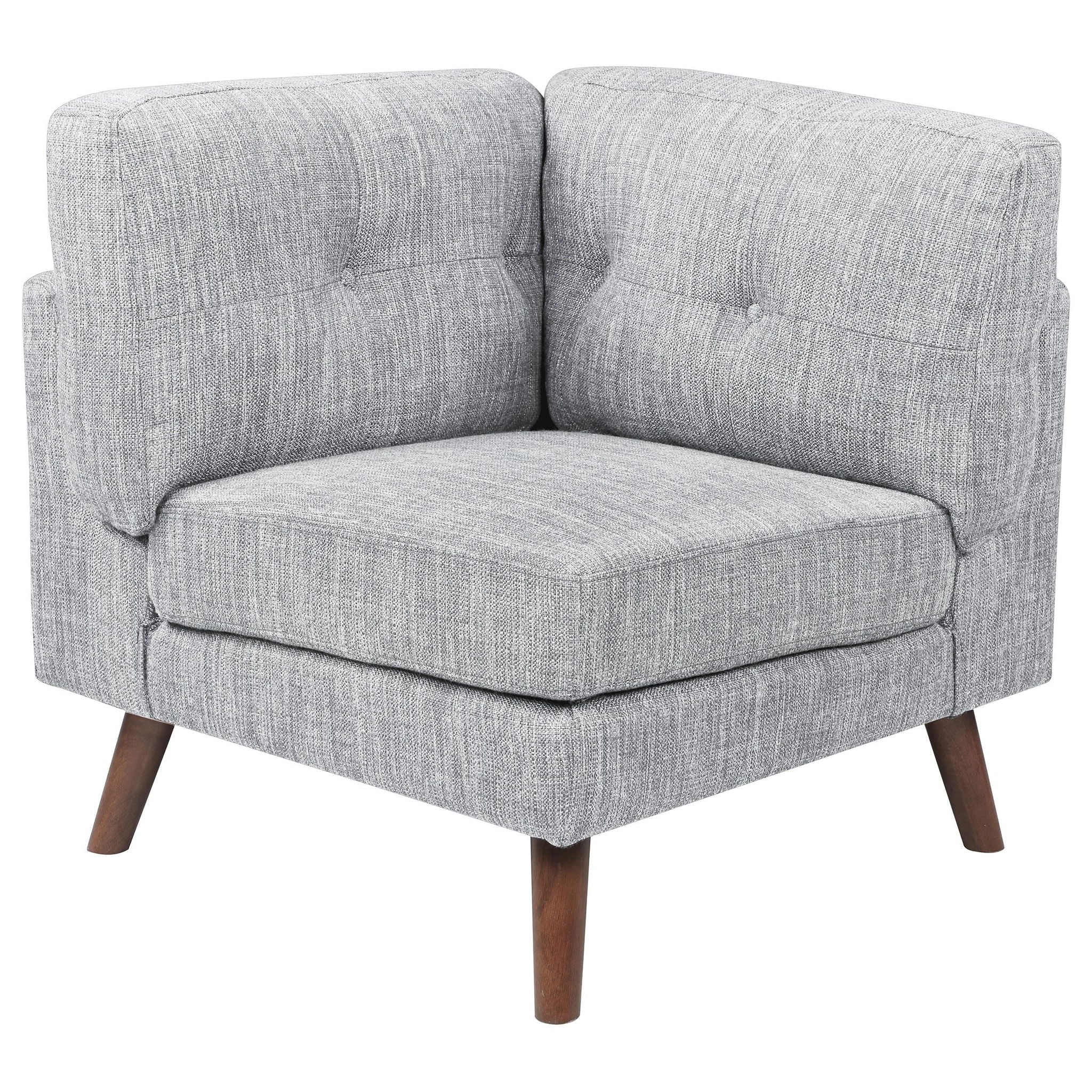 Churchill Upholstered Corner Chair Grey