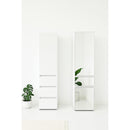 Elise - Modular Wood Closet System With Mirror For Custom Storage Solutions - White