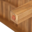 Outdoor Dining Table With Slatted Top, Ideal For Patio