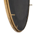 Circle Wall Mirror With Iron Frame, Accent Mirror For Living Room