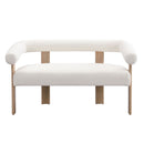 Modern Round Armrest Loveseat