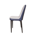 Modern Dining Chair With Cushions And Metal Legs
