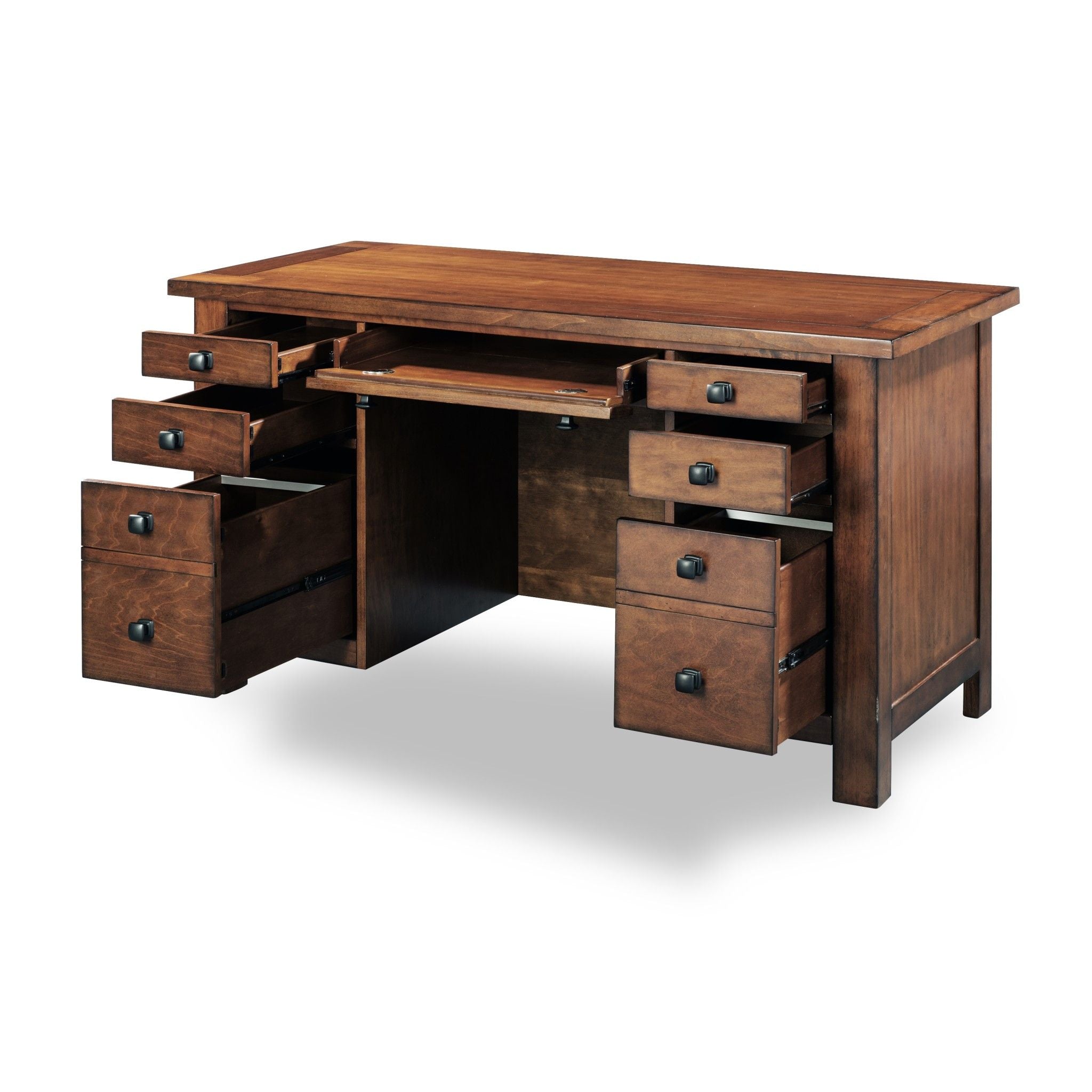 Tahoe - Pedestal Desk - Dark Brown
