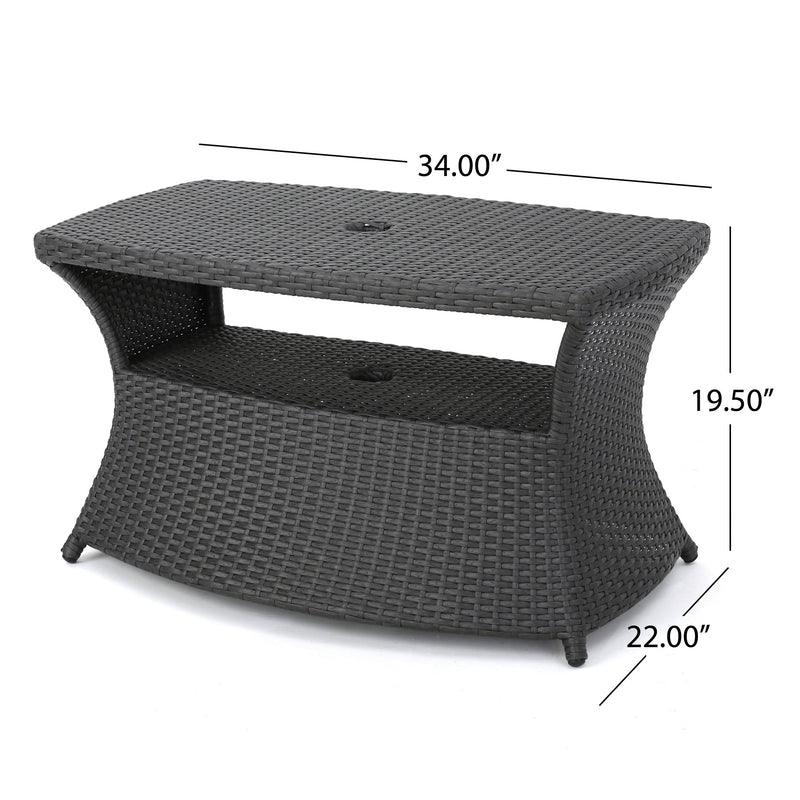 Berkeley - Chaise Lounge Side Table - Gray