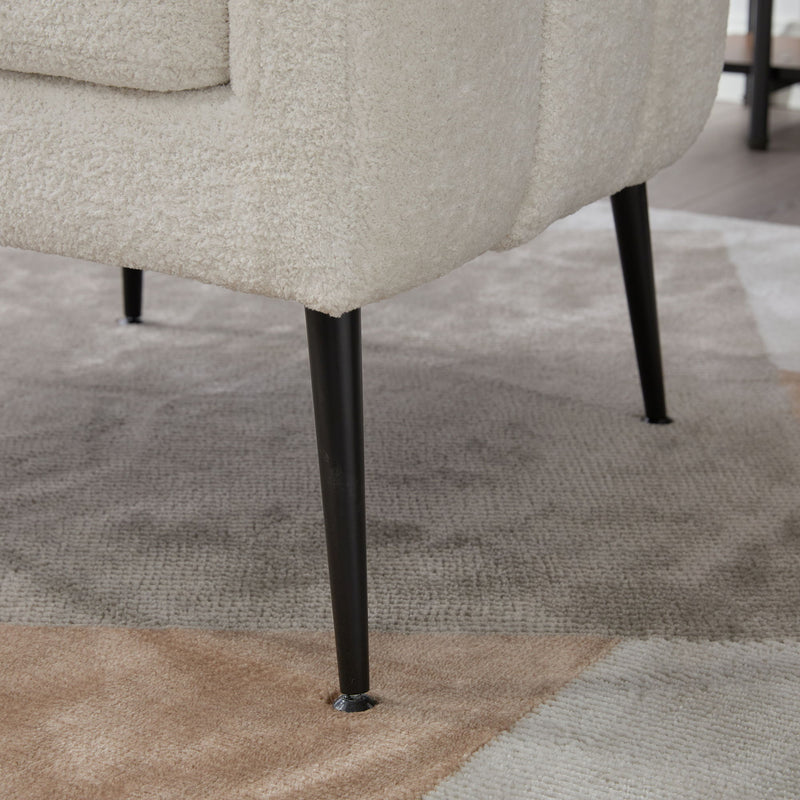 Vanity Barrel Accent Lounge Chair - Ivory
