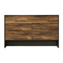 Eos - Queen Bed With Storage - Walnut & Black