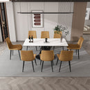 Rectangular Dining Table, Table For 8 Guests - Black / White