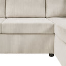 Oversized Sectional U-Shaped Sofa With Chaise Lounge And Three Soft Throw Pillows